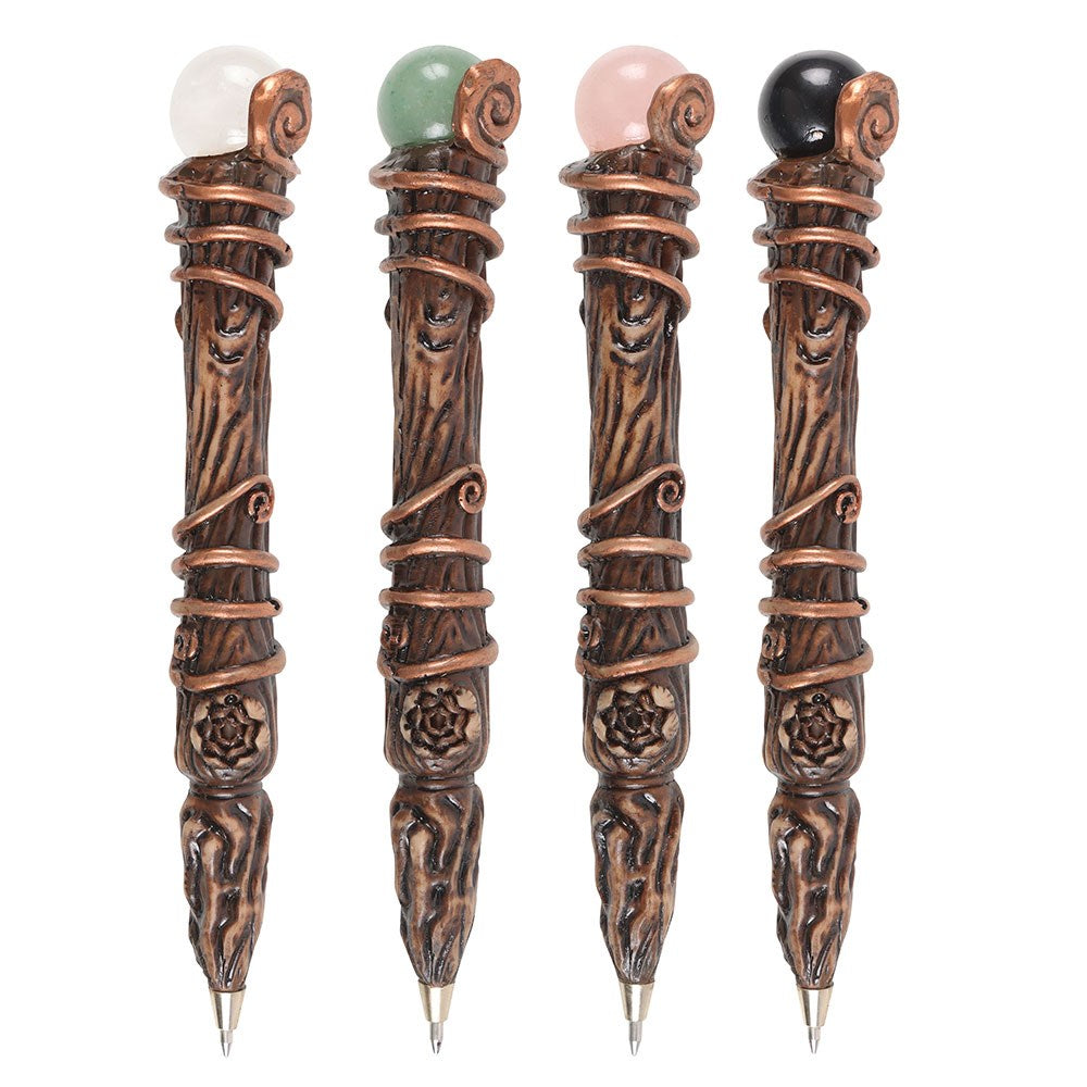 Bolígrafo Varita con Cristal Natural – Wands and Witchcraft