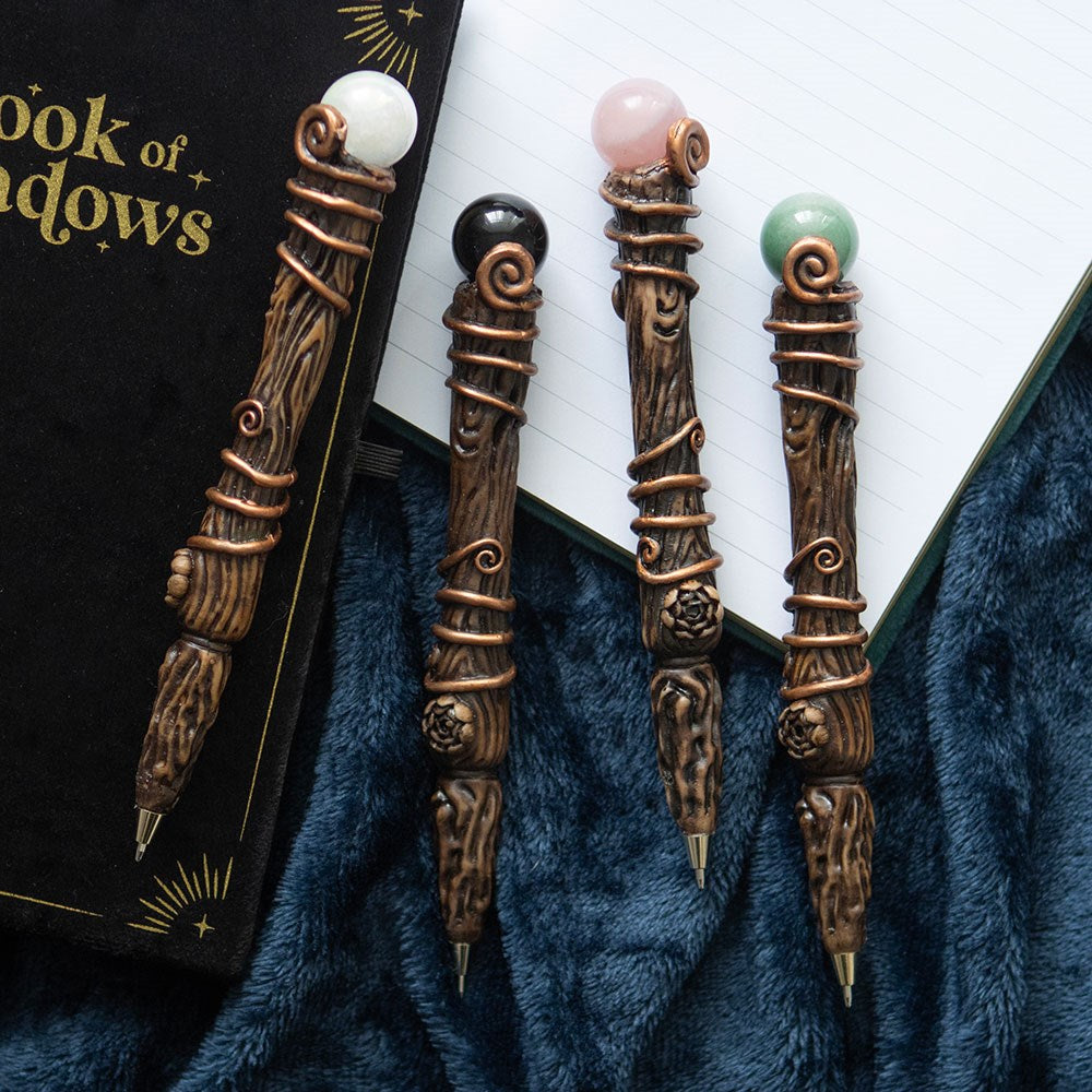 Bolígrafo Varita con Cristal Natural – Wands and Witchcraft