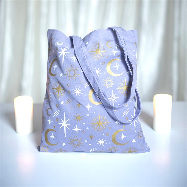 Bolsa Tote Celestial Morado – Pastel Skies