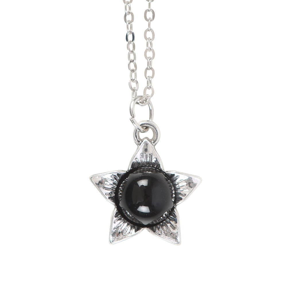 Collar Deadly Nightshade con Obsidiana Negra