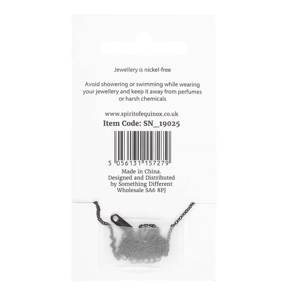 Collar Serpiente Negro Serpentine – Acero Inoxidable