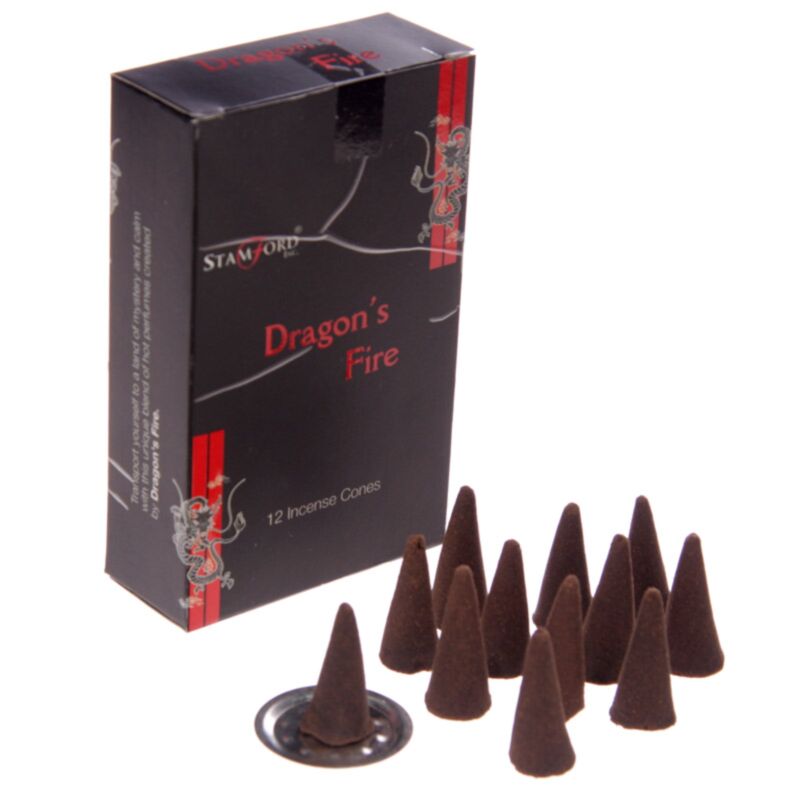 Conos de Incienso Dragon’s Fire – Stamford – 12 uds