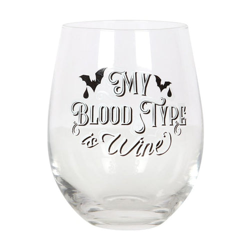 Copa de Vino “My Blood Type is Wine”
