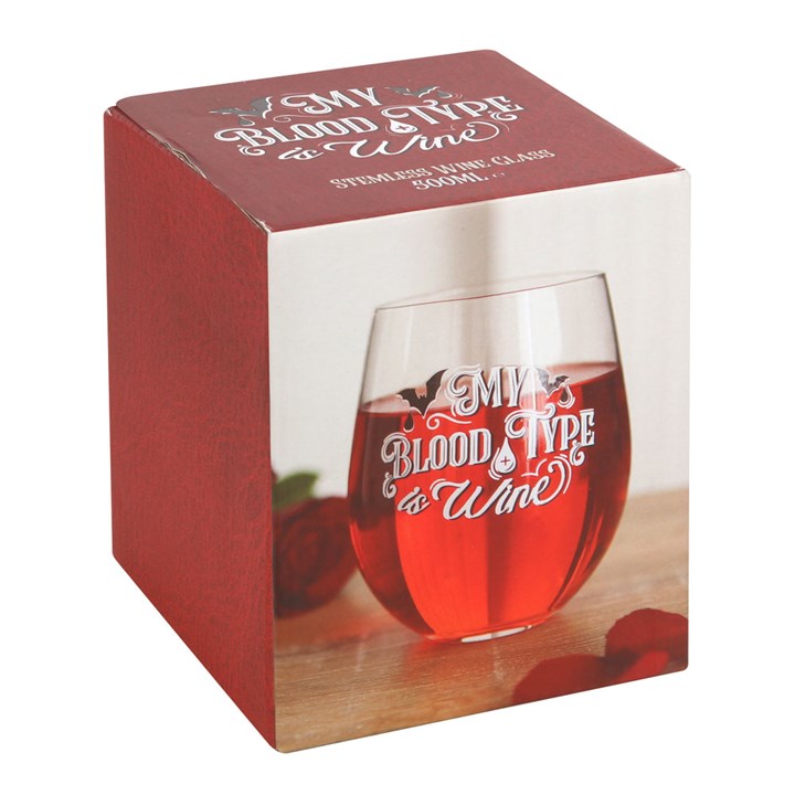 Copa de Vino “My Blood Type is Wine”