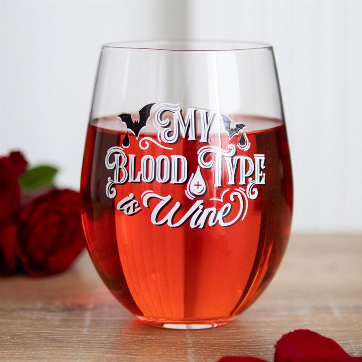 Copa de Vino “My Blood Type is Wine”