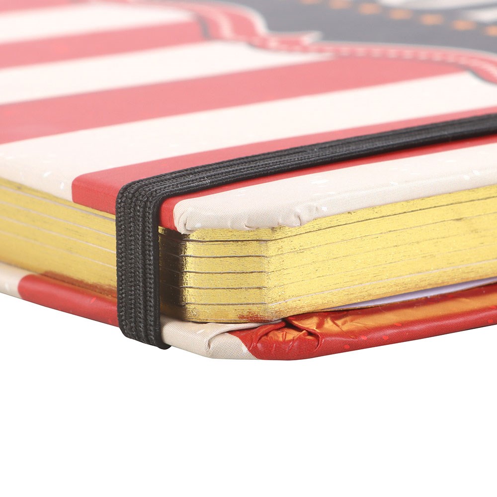 Cuaderno A5 Rayas Rojas de Circo – Mystic Circus