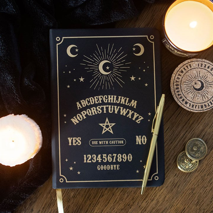 Cuaderno A5 Tablero Espiritista – Negro y Dorado