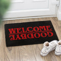 Felpudo Welcome / Goodbye Negro y Rojo