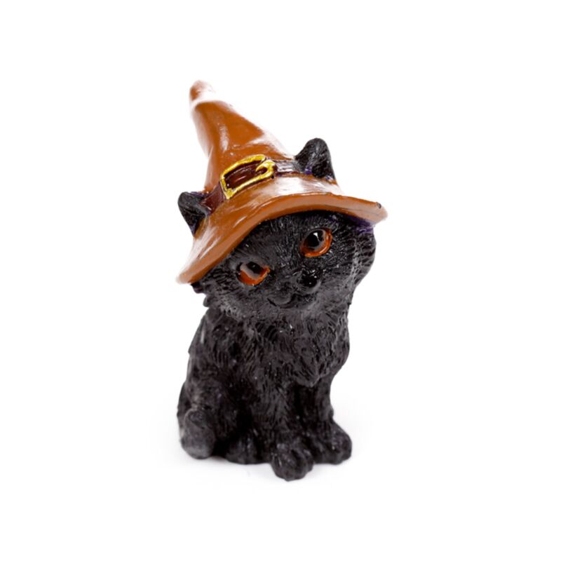 Figura Mini Gato Negro Brujo – Modelo Surtido