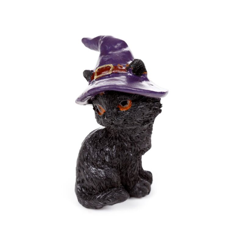 Figura Mini Gato Negro Brujo – Modelo Surtido