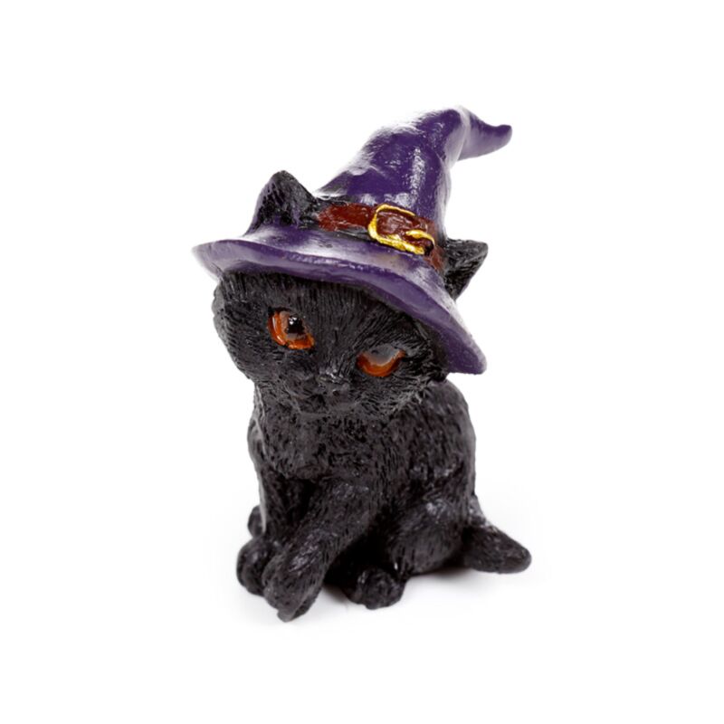 Figura Mini Gato Negro Brujo – Modelo Surtido
