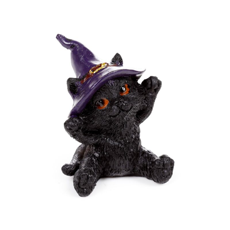 Figura Mini Gato Negro Brujo – Modelo Surtido