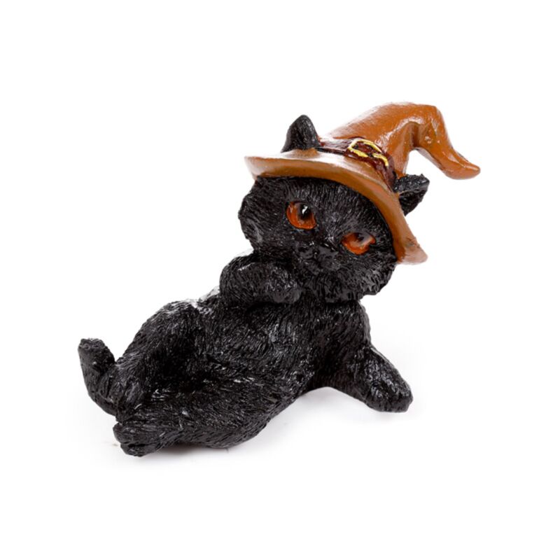 Figura Mini Gato Negro Brujo – Modelo Surtido