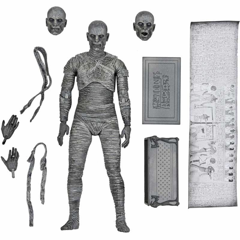 Figura NECA Ultimate La Momia (Black & White) 18 cm – Universal Monsters