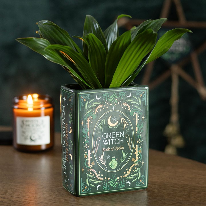 Jarrón Libro Green Witch