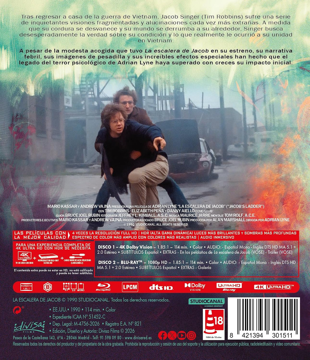 La Escalera de Jacob (1990) – 4K UHD + Blu-ray