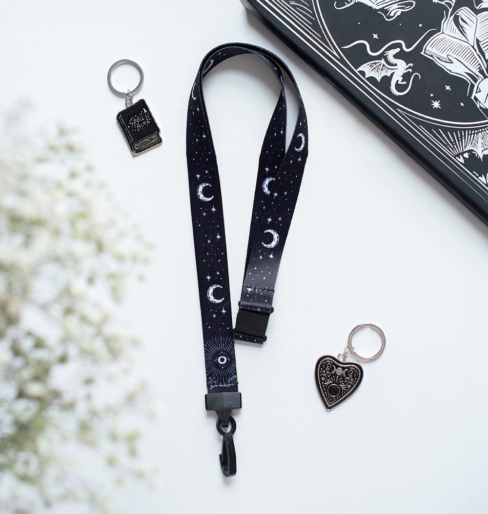 Lanyard Celestial Spellbound Sky – Luna, Estrellas y Ojo
