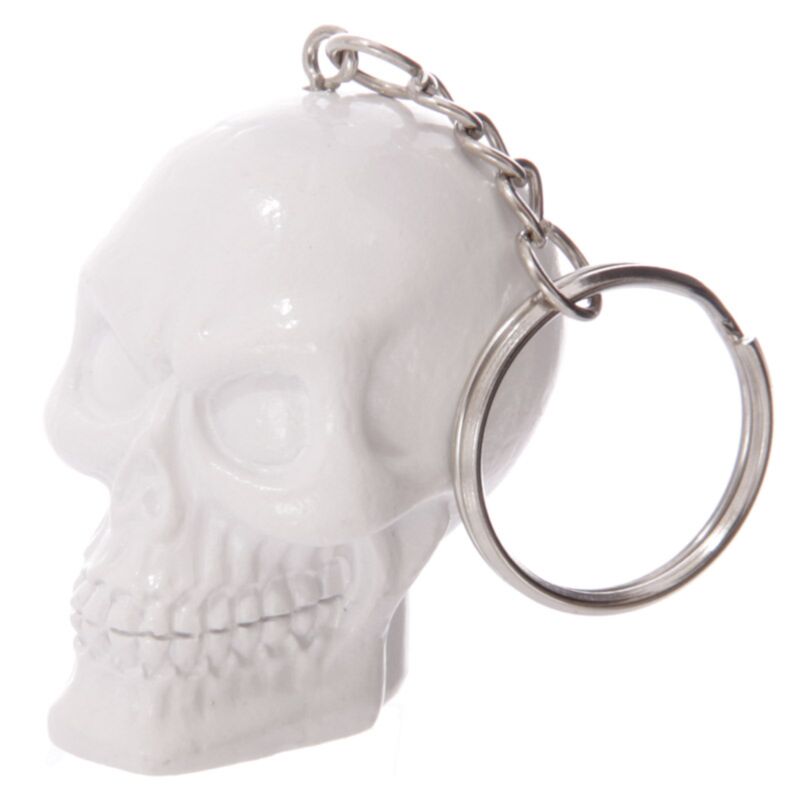 Llavero 3D Calavera Negra o Blanca