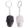 Llavero 3D Calavera Negra o Blanca