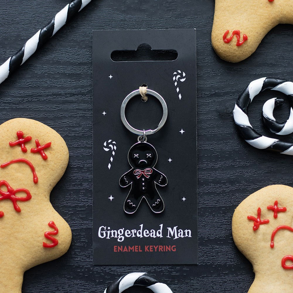Llavero Hombre de Jengibre Negro Gingerdead