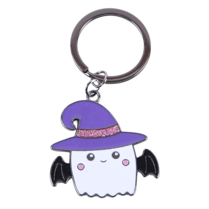 Llavero Fantasma Brujita Pastel