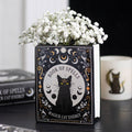 Jarrón Libro Black Cat Magick
