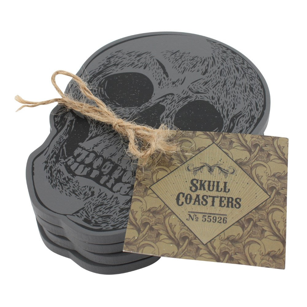 Set de 4 Posavasos Calavera
