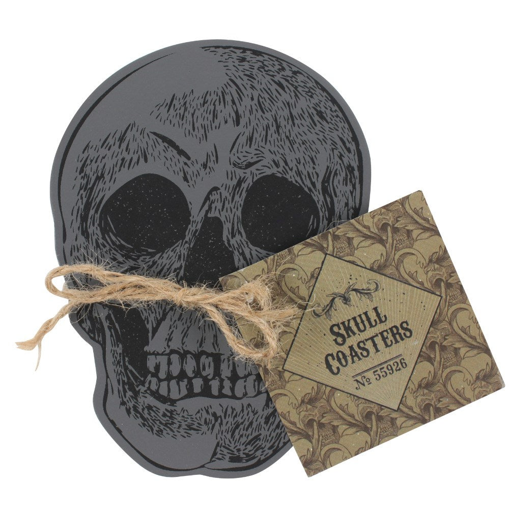 Set de 4 Posavasos Calavera