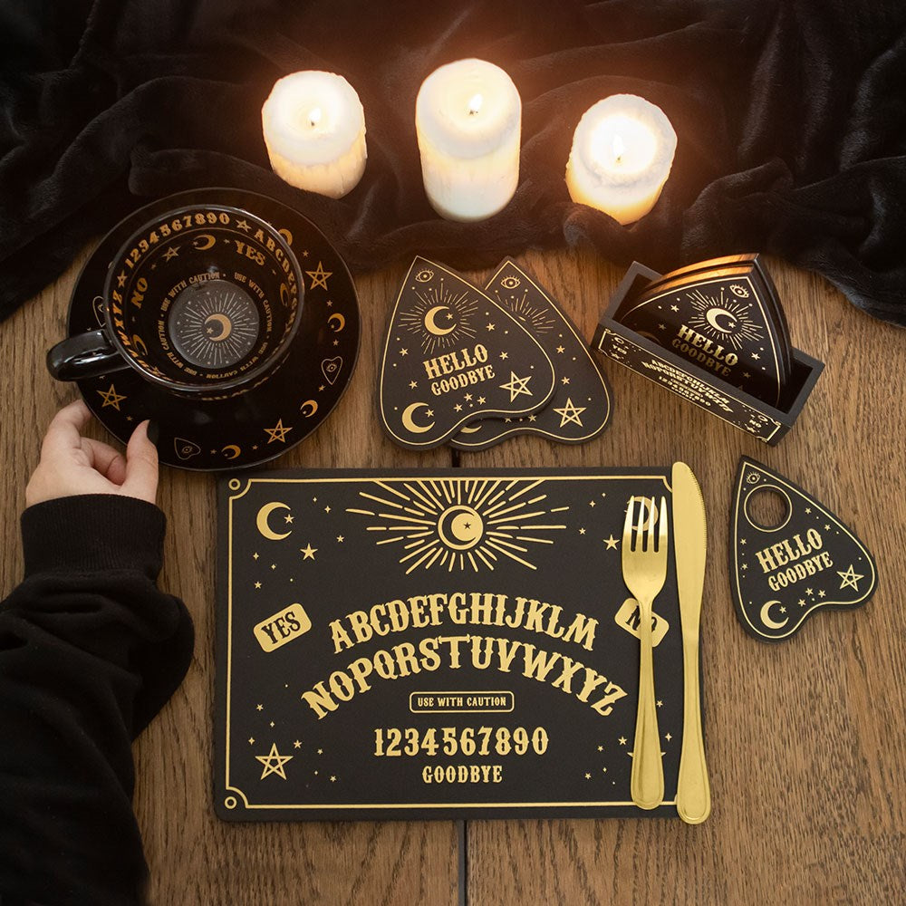 Set de 4 Posavasos Tablero Espiritista