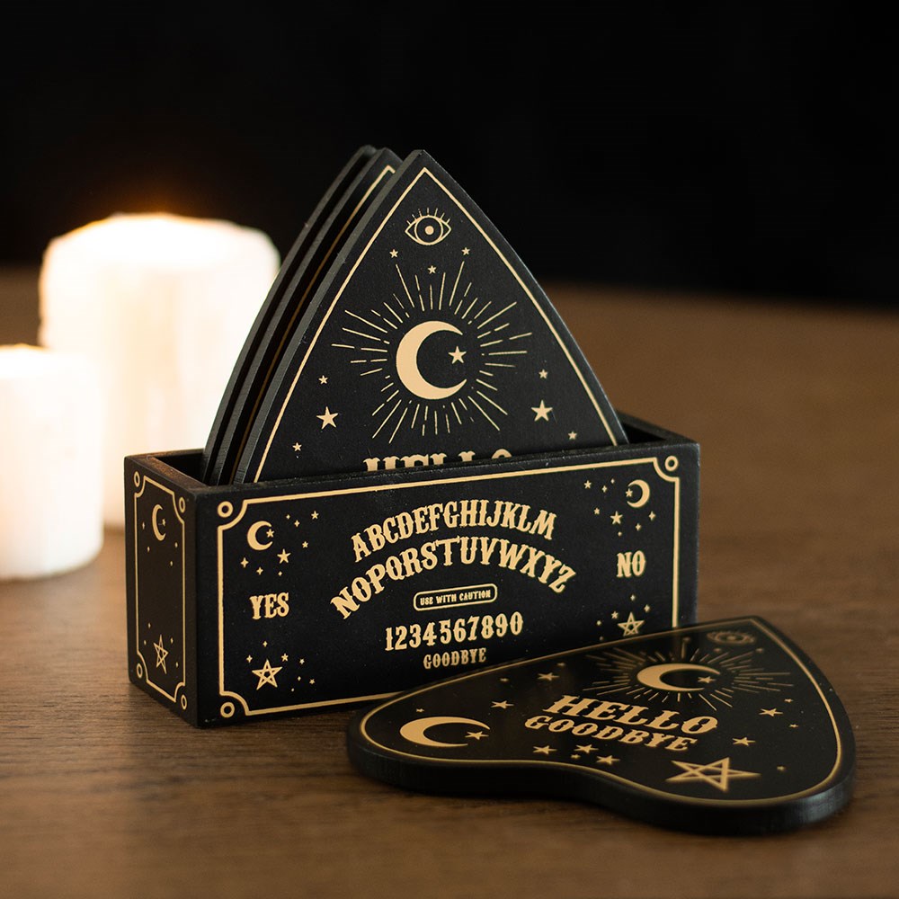 Set de 4 Posavasos Tablero Espiritista