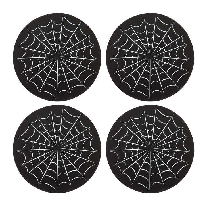 Set de 4 Posavasos Telaraña