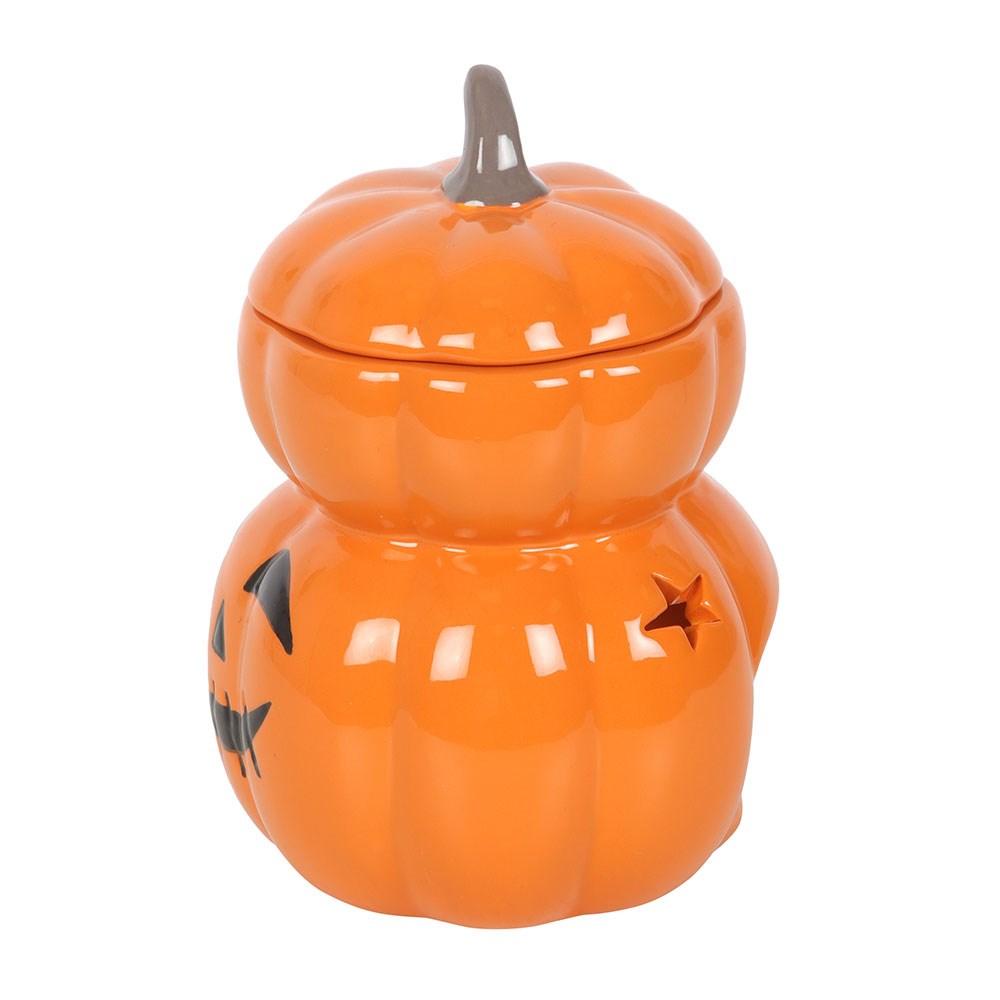 Quemador de Aceite y Cera Calabazas Apiladas