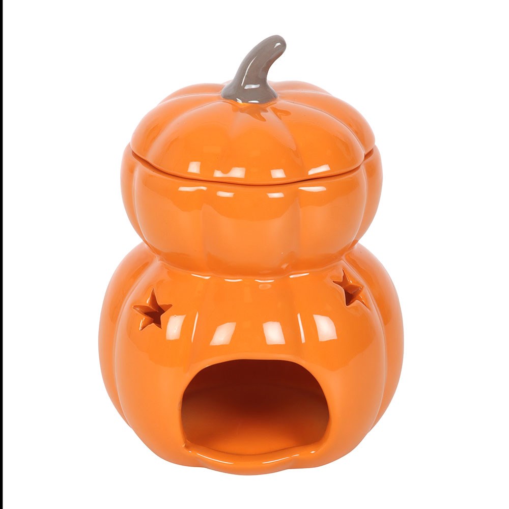 Quemador de Aceite y Cera Calabazas Apiladas