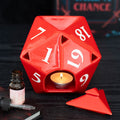 Quemador de Aceite Dado D20 Rojo