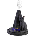 Quemador de Incienso Sombrero de Bruja con Gato