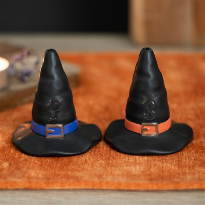 Salero y Pimentero Sombrero de Bruja