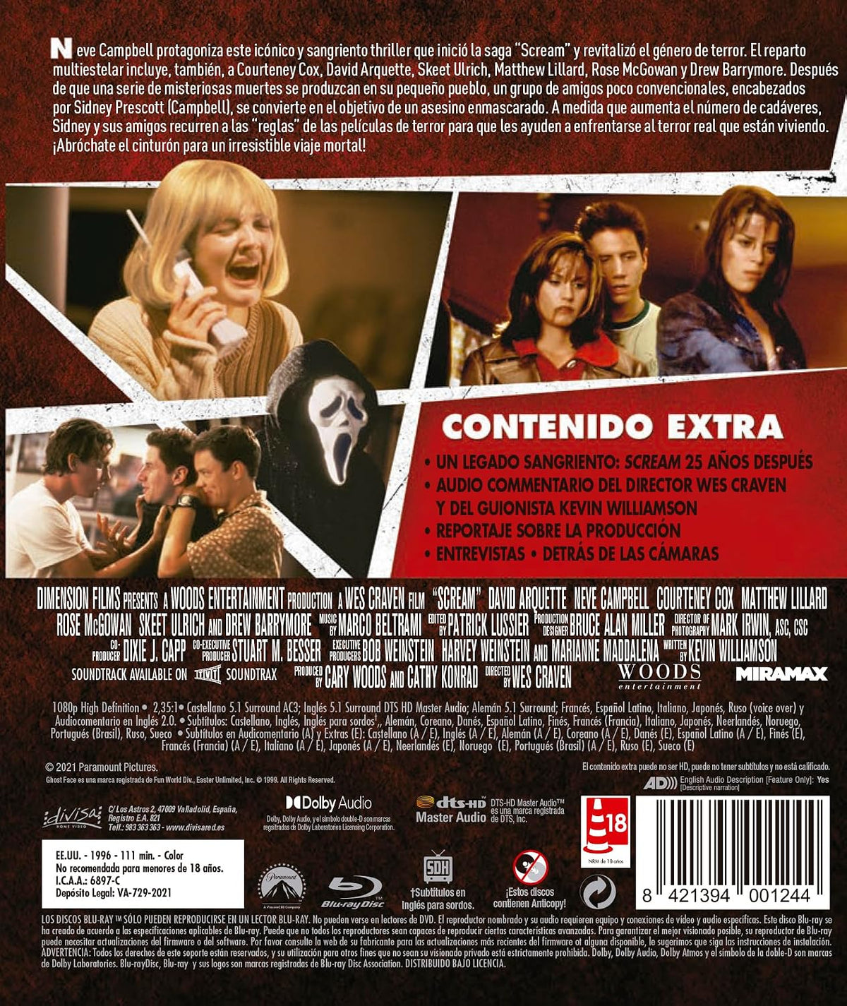 Scream: Vigila Quién Llama (1996) – Blu-ray