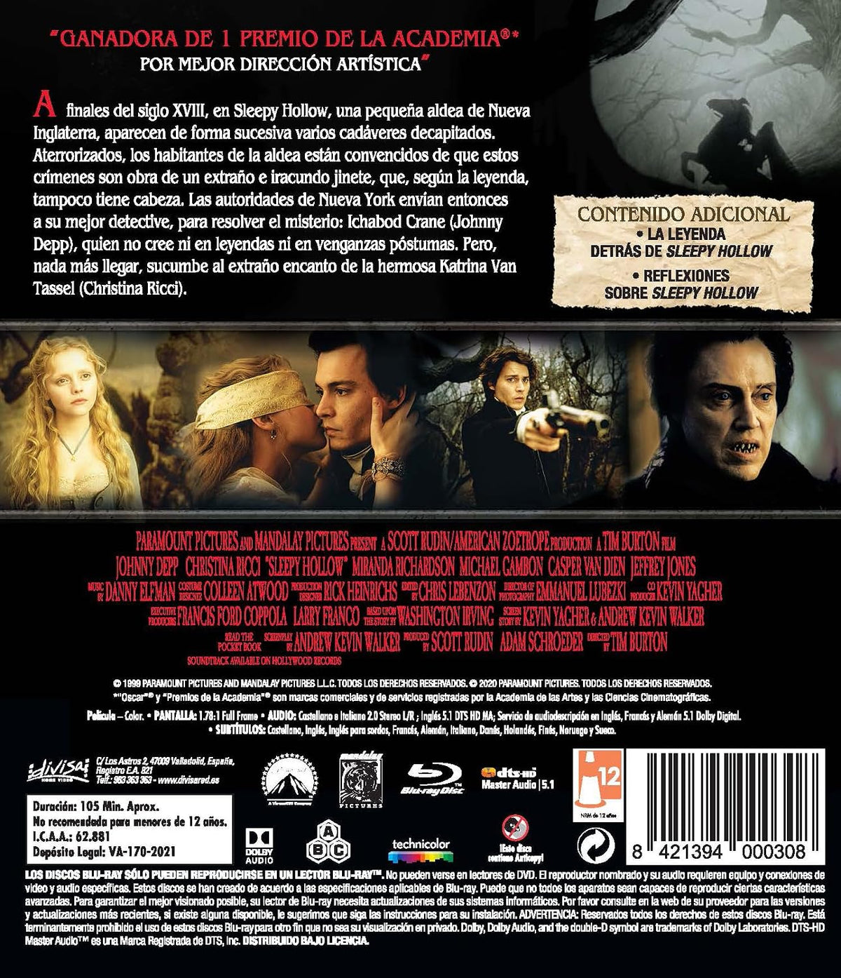 Sleepy Hollow (1999) – Blu-ray