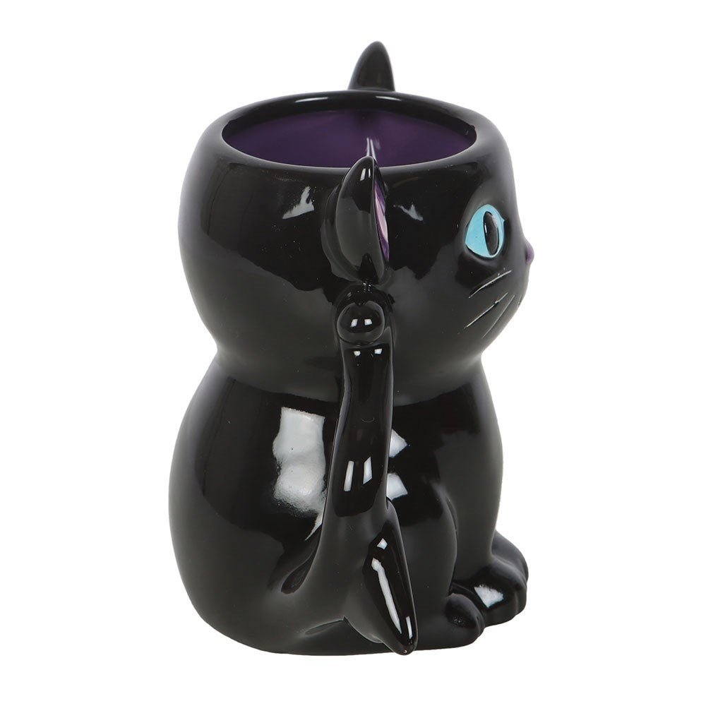 Taza Gato Murciélago Negra