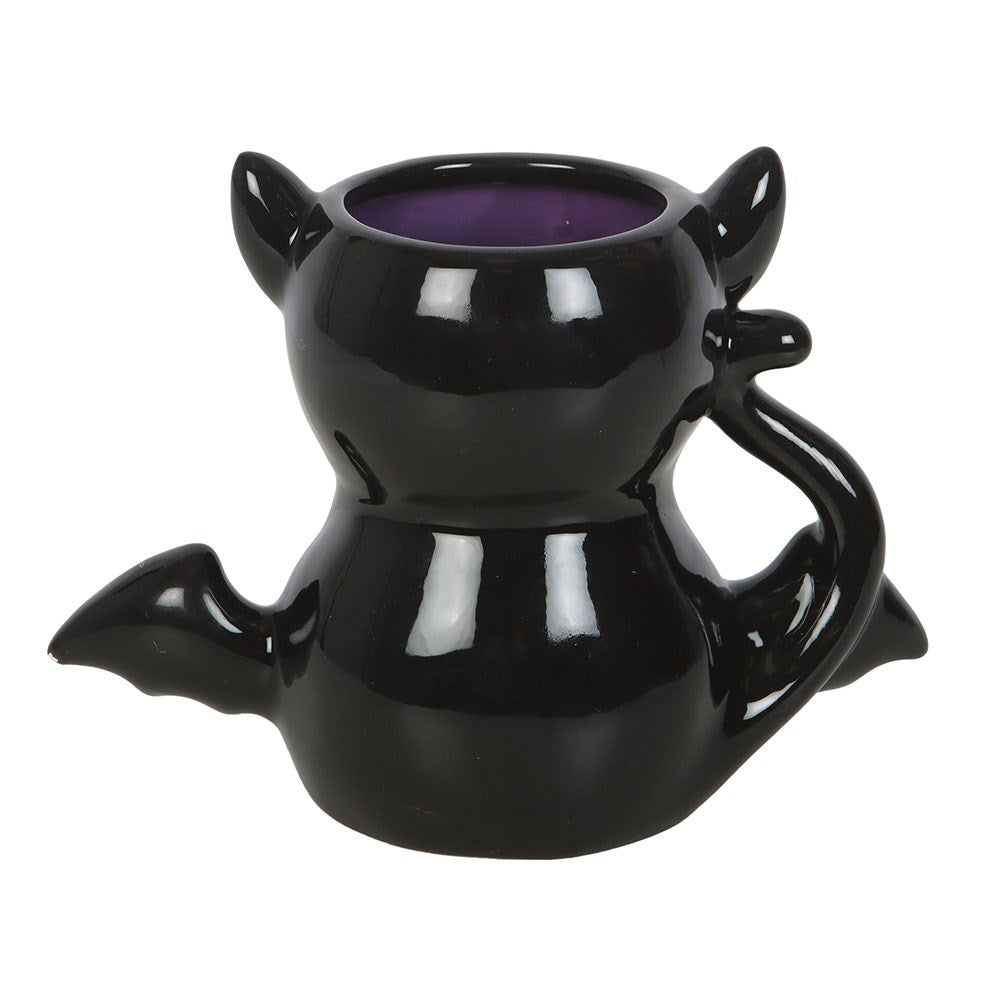 Taza Gato Murciélago Negra