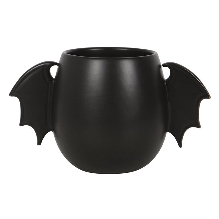 Taza Alas de Murciélago Negra