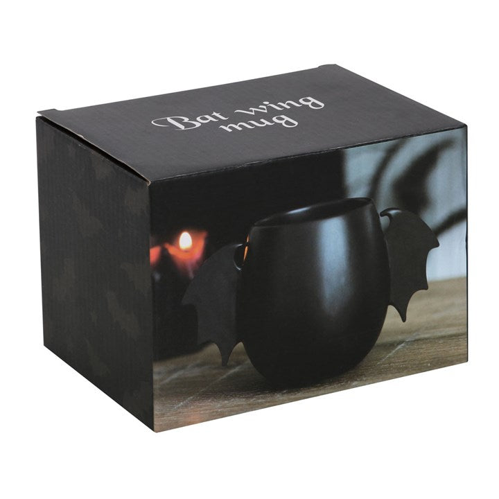 Taza Alas de Murciélago Negra