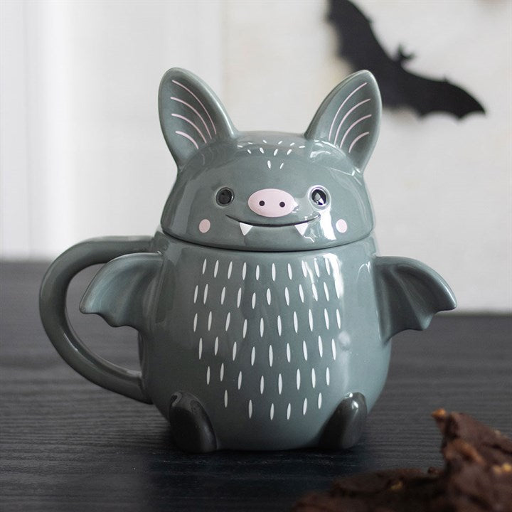 Taza con Tapa Cute Bat