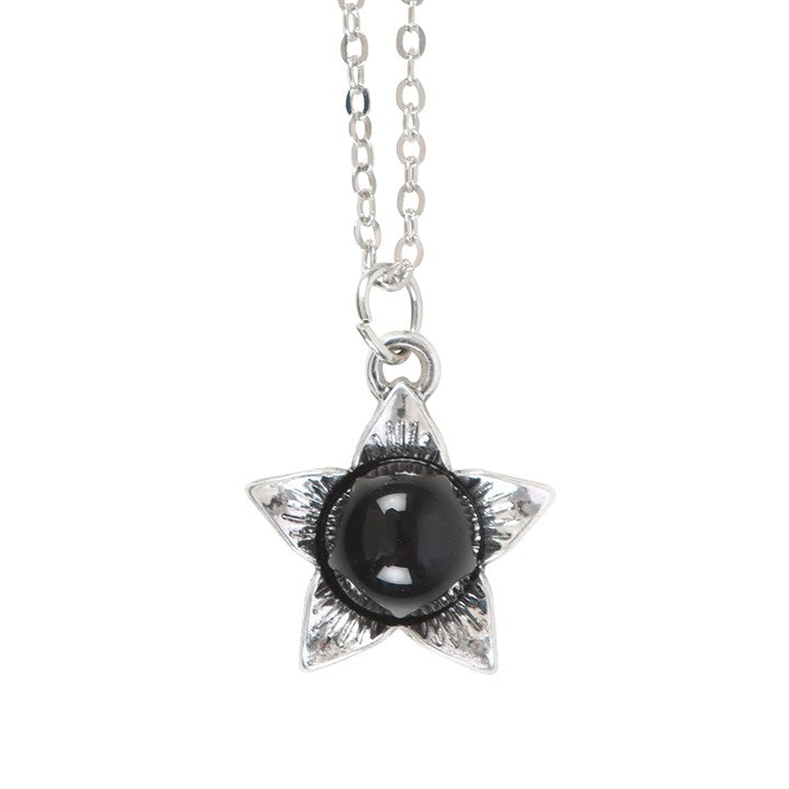 Collar Deadly Nightshade con Obsidiana Negra